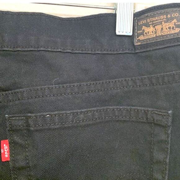 Levi’s 505 Womens Jeans 14 Short Black Straight Leg Mid Rise Cowgirl Western - Picture 5 of 5